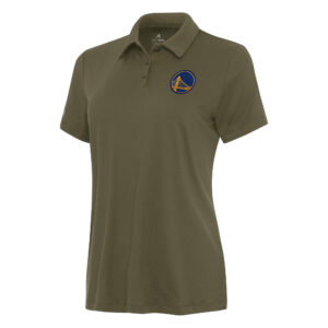 Women's Antigua Olive Golden State Warriors Reprocess Polo