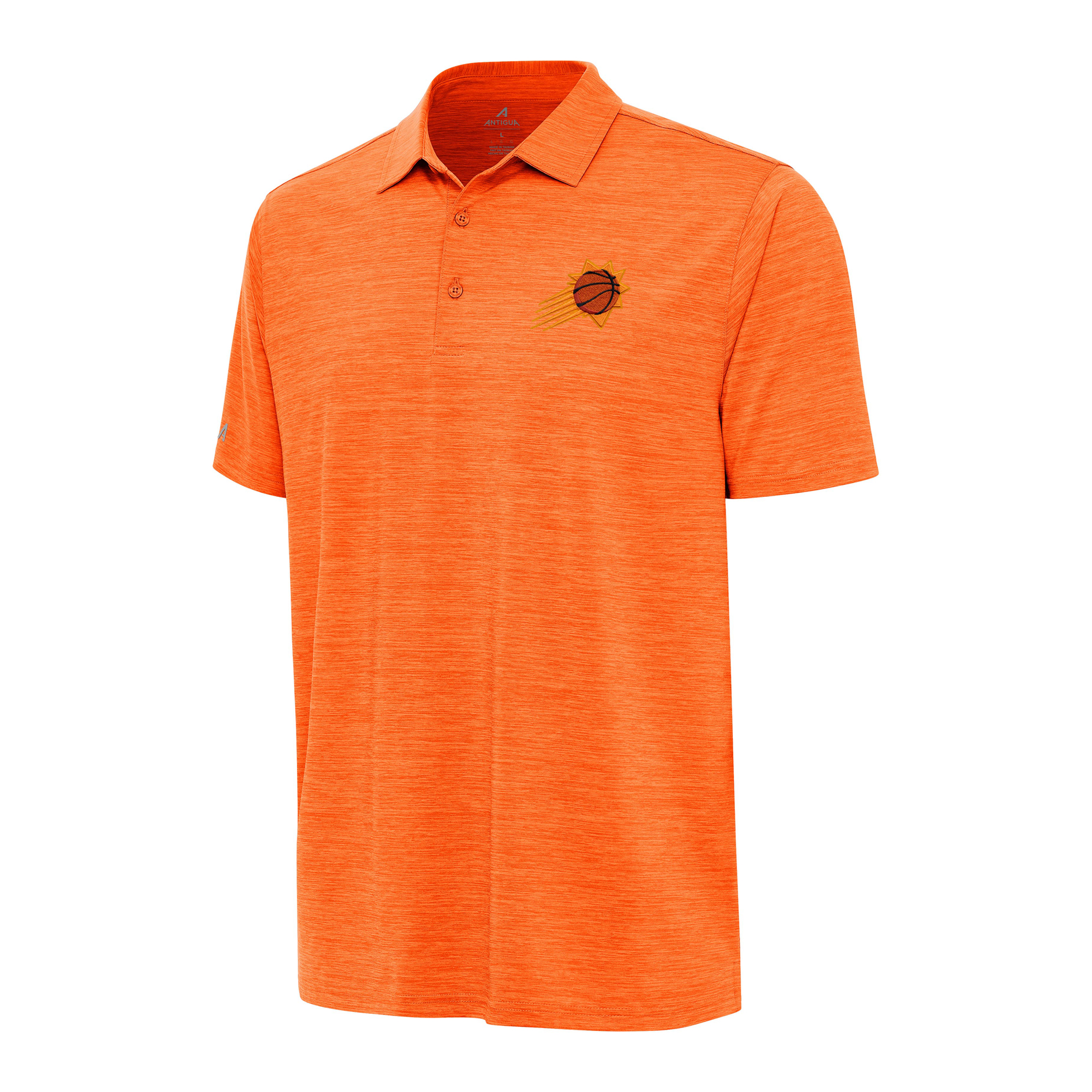Men's Antigua Heather Orange Phoenix Suns Layout Polo