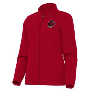 Women's Antigua Red Toronto Raptors Links 2 Full-Zip Golf Jacket