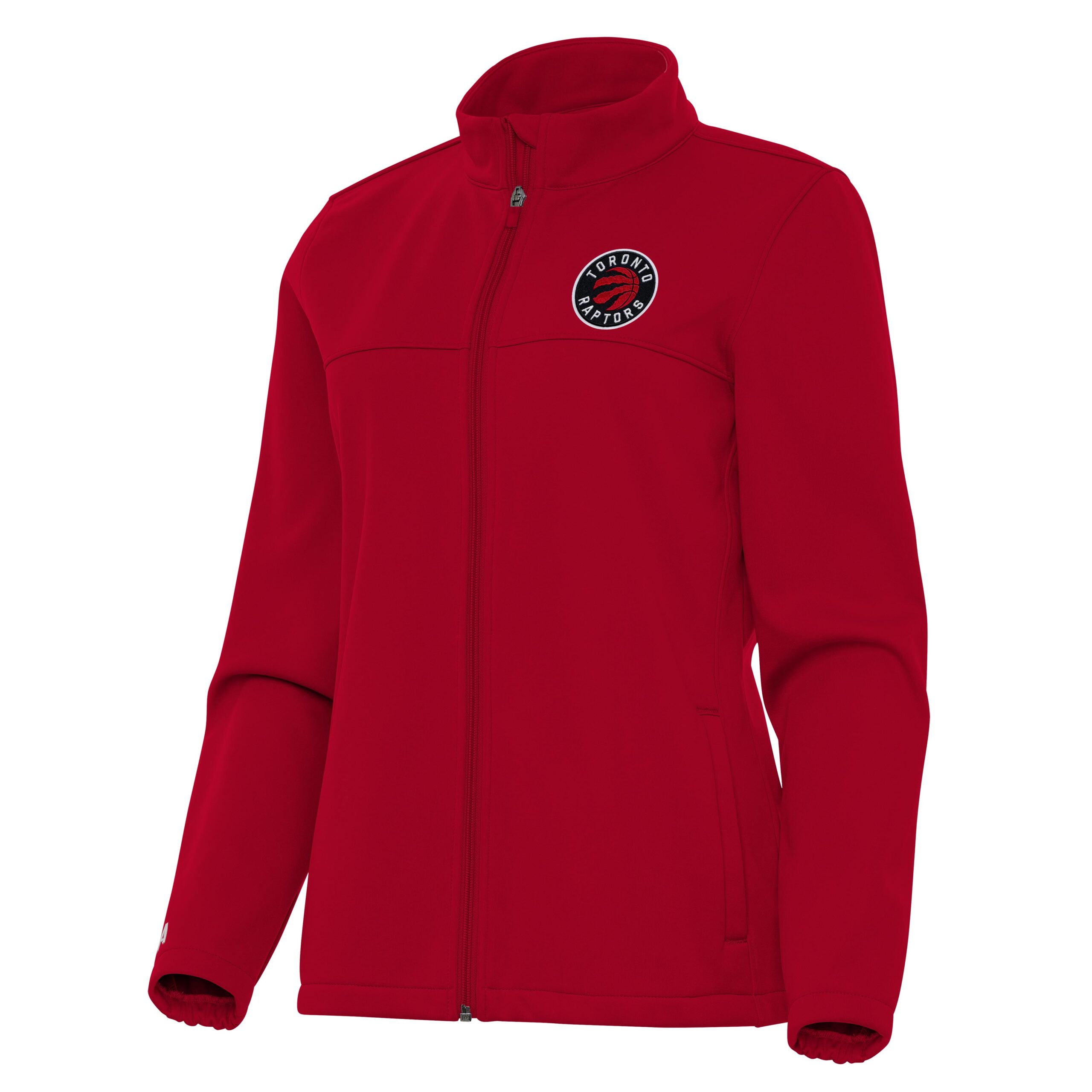 Women's Antigua Red Toronto Raptors Links 2 Full-Zip Golf Jacket