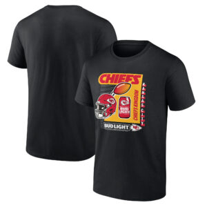 Men's Black Kansas City Chiefs Bud Light T-Shirt