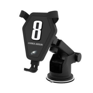 Keyscaper C.J. Gardner-Johnson Black Philadelphia Eagles Wireless Car Charger