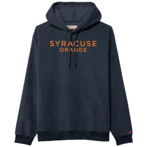 Men's League Collegiate Wear Navy Syracuse Orange Stretch Cord Pullover Hoodie