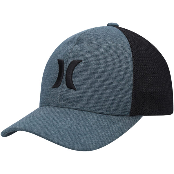 Men's Hurley Teal/Black Icon Textures Flex Hat - Image 6