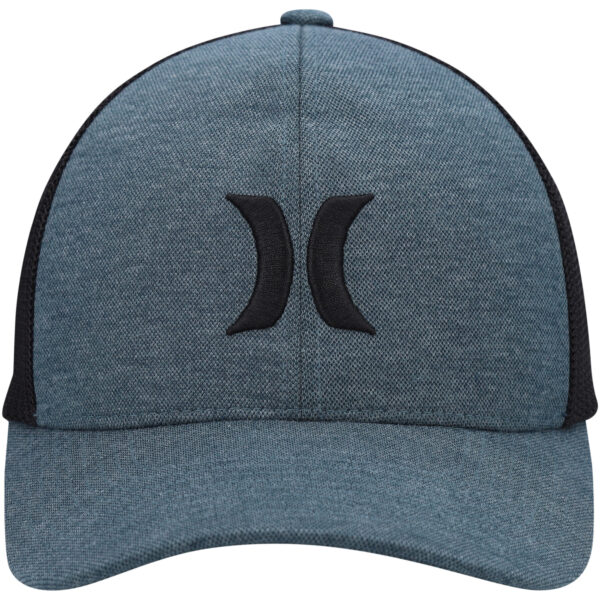 Men's Hurley Teal/Black Icon Textures Flex Hat - Image 7