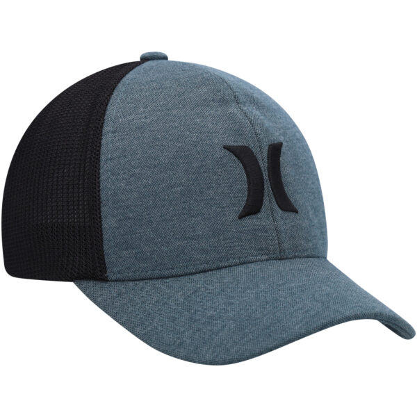 Men's Hurley Teal/Black Icon Textures Flex Hat - Image 8