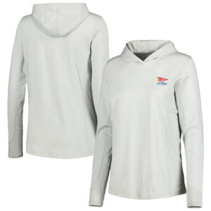 Women's 2023 U.S. Open Peter Millar Gray Long Sleeve Hoodie Sun Shirt