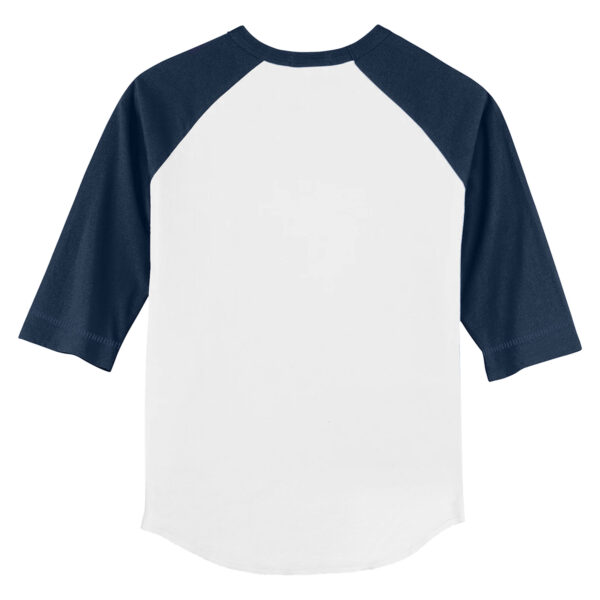 Infant Tiny Turnip White/Navy Minnesota Twins Baseball Love Raglan 3/4 Sleeve T-Shirt - Image 7