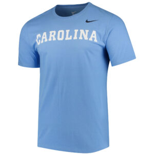 Men's Nike Light Blue North Carolina Tar Heels Wordmark T-Shirt