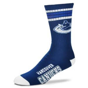 Men's For Bare Feet Vancouver Canucks 4-Stripe Deuce Socks