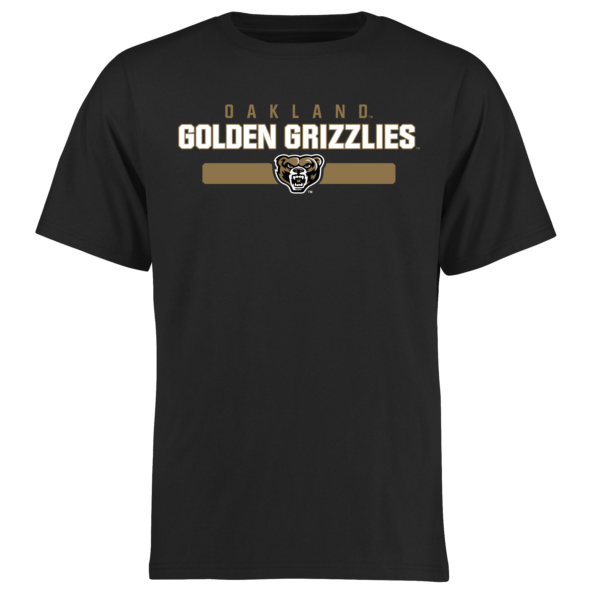 Men's Black Oakland Golden Grizzlies Team Strong T-Shirt