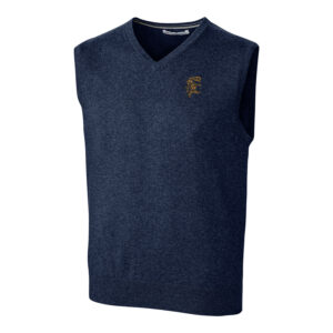Men's Cutter & Buck Black Grambling Tigers Lakemont Vault Logo Vest