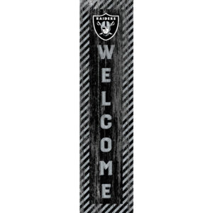 Las Vegas Raiders 12'' x 48'' Door Leaner Welcome Sign