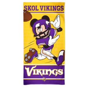 WinCraft Minnesota Vikings 30'' x 60'' Disney Spectra Beach Towel