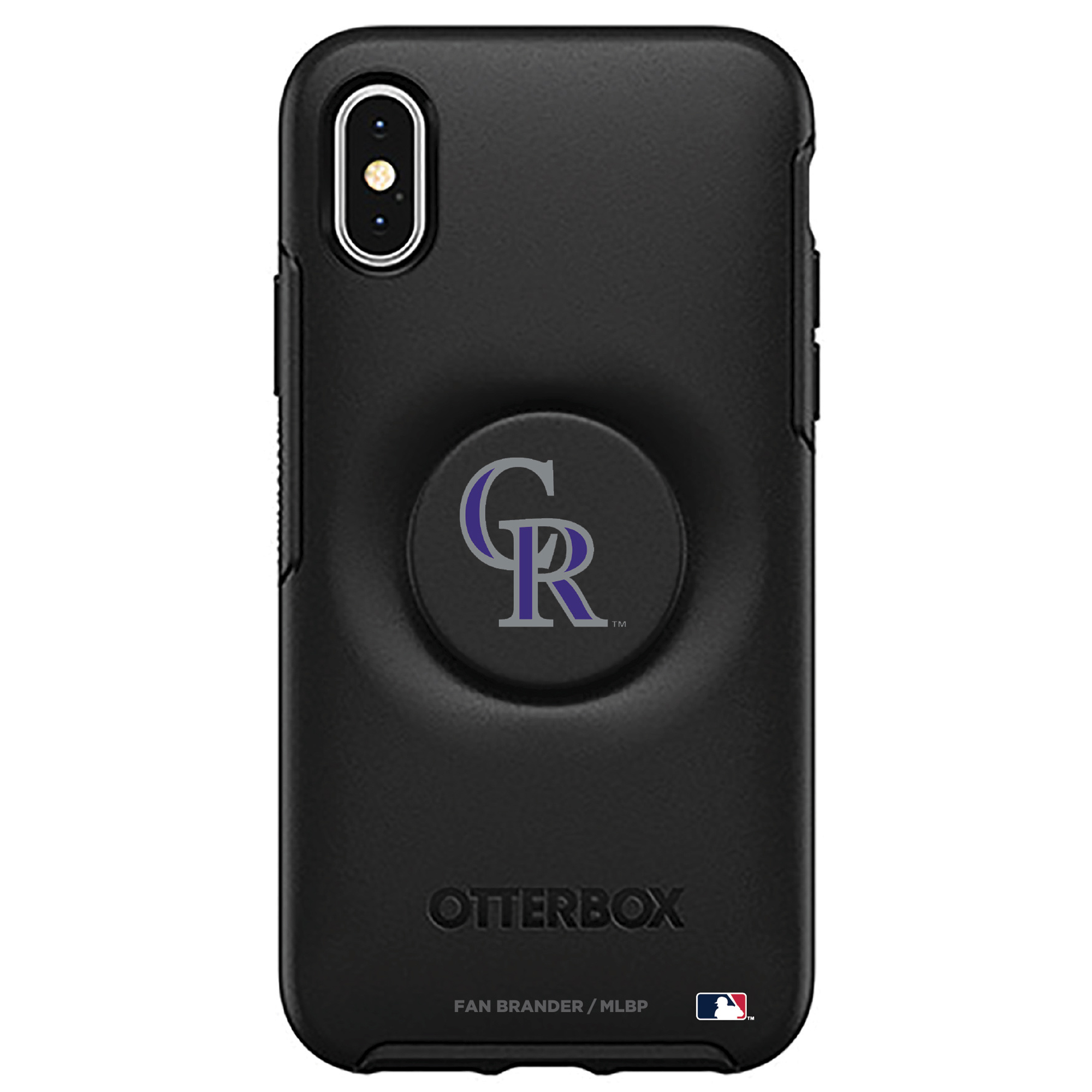 OtterBox Colorado Rockies Otter + Pop Symmetry Series iPhone Case with Integrated PopSockets PopGrip - Image 7
