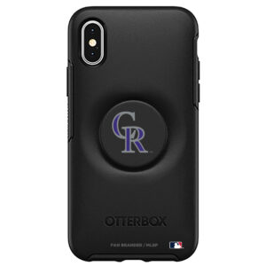 OtterBox Colorado Rockies Otter + Pop Symmetry Series iPhone Case with Integrated PopSockets PopGrip