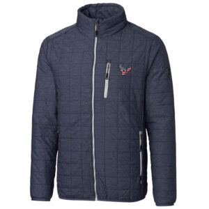 Men's Cutter & Buck Navy Houston Texans Americana Rainier Full-Zip Jacket