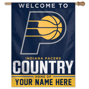 WinCraft Indiana Pacers Personalized 27'' x 37'' Single-Sided Vertical Banner