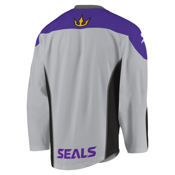 Youth Gray/Purple San Diego Seals Replica Jersey - Image 7