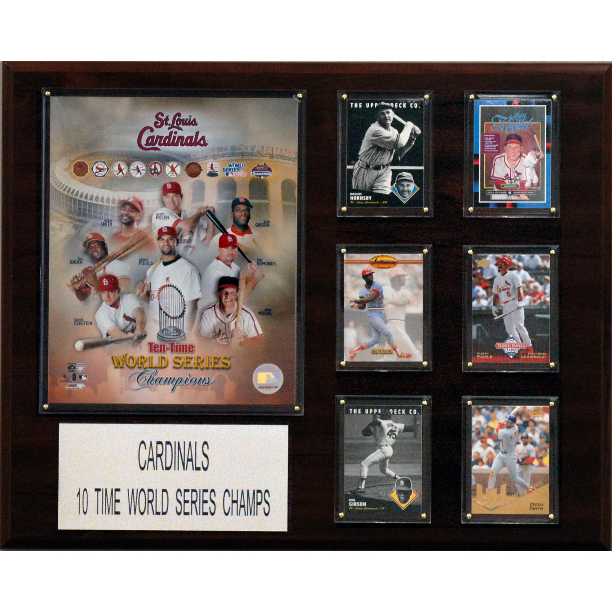 St. Louis Cardinals 10-Time World Series Champions 16'' x 20'' Plaque