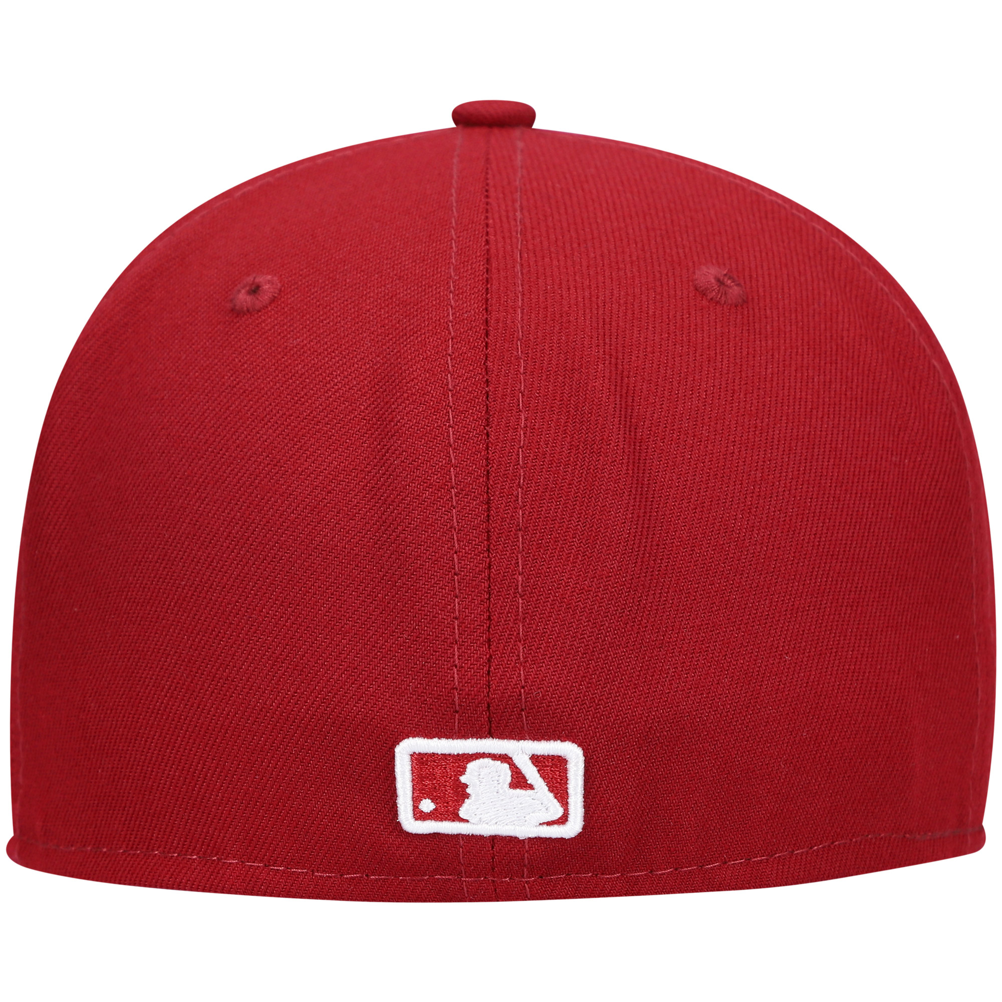 Men's New Era Cardinal Milwaukee Brewers White Logo 59FIFTY Fitted Hat - Image 10