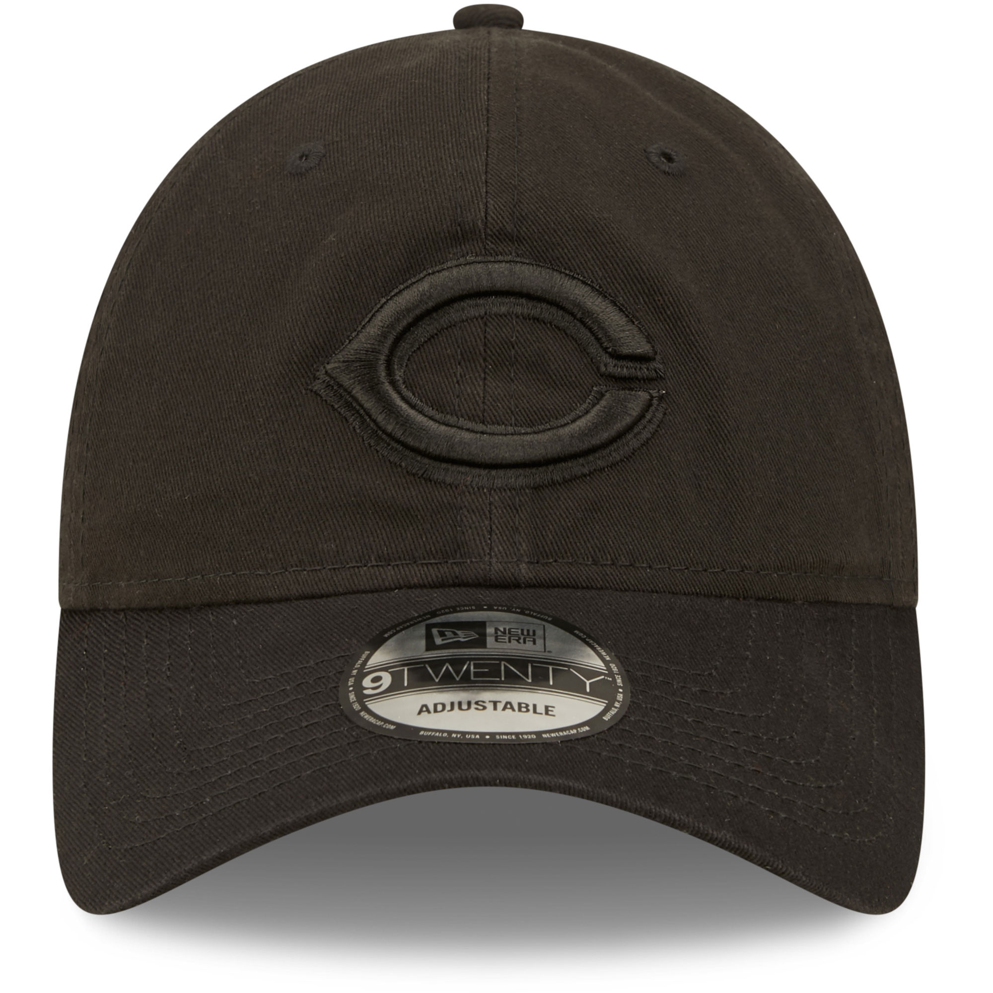 Men's New Era Cincinnati Reds Black On Black Core Classic 2.0 9TWENTY Adjustable Hat - Image 7