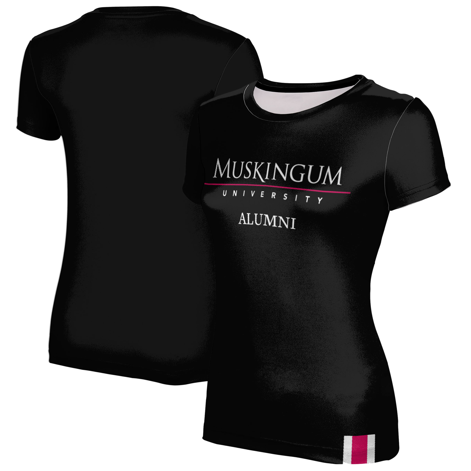 Women's Black Muskingum Muskies Alumni T-Shirt