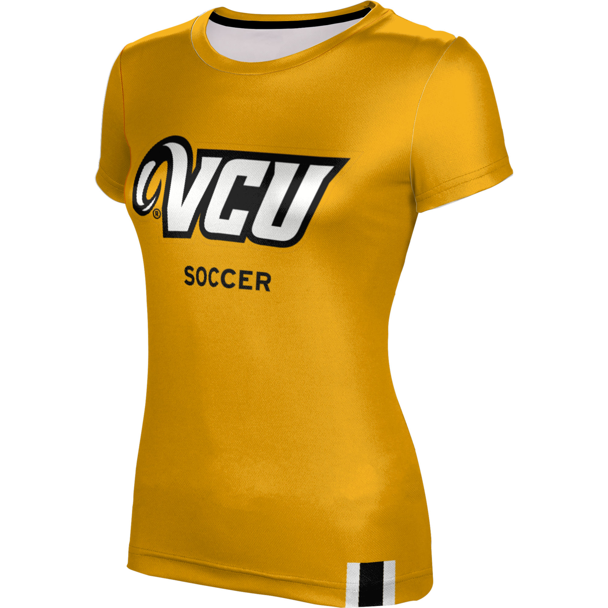 Women's Gold VCU Rams Soccer T-Shirt - Image 6