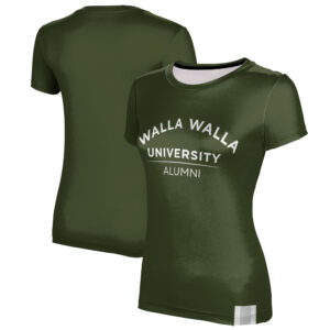 Women's Green Walla Walla Wolves Alumni T-Shirt