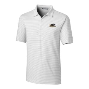 Men's Cutter & Buck White Wisconsin-Milwaukee Panthers Big & Tall Forge Pencil Stripe Polo