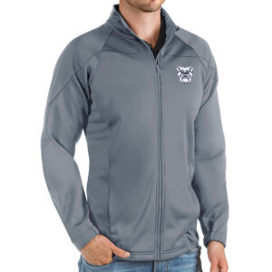 Men's Antigua Steel Butler Bulldogs Links Full-Zip Golf Jacket