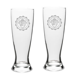 Robert Morris Colonials 23oz. Stylish University Pilsner Glass Set