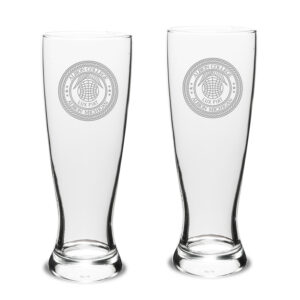 Albion Britons 23oz. Stylish University Pilsner Glass Set