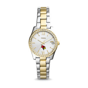 Women's Fossil Silver/Gold Illinois State Redbirds Scarlette Mini Two-Tone Stainless Steel Watch