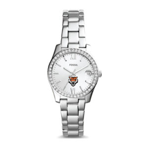 Women's Fossil Silver Idaho State Bengals Scarlette Mini Three-Hand Date Watch