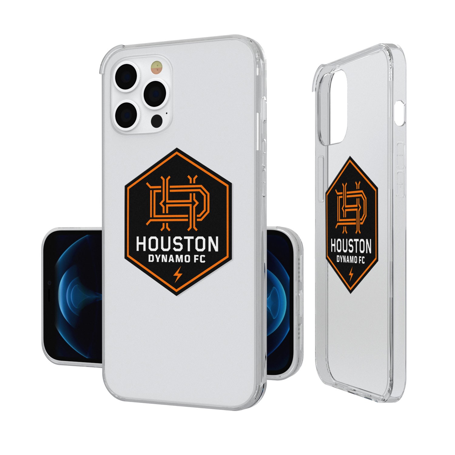 Houston Dynamo FC iPhone Insignia Design Clear Case