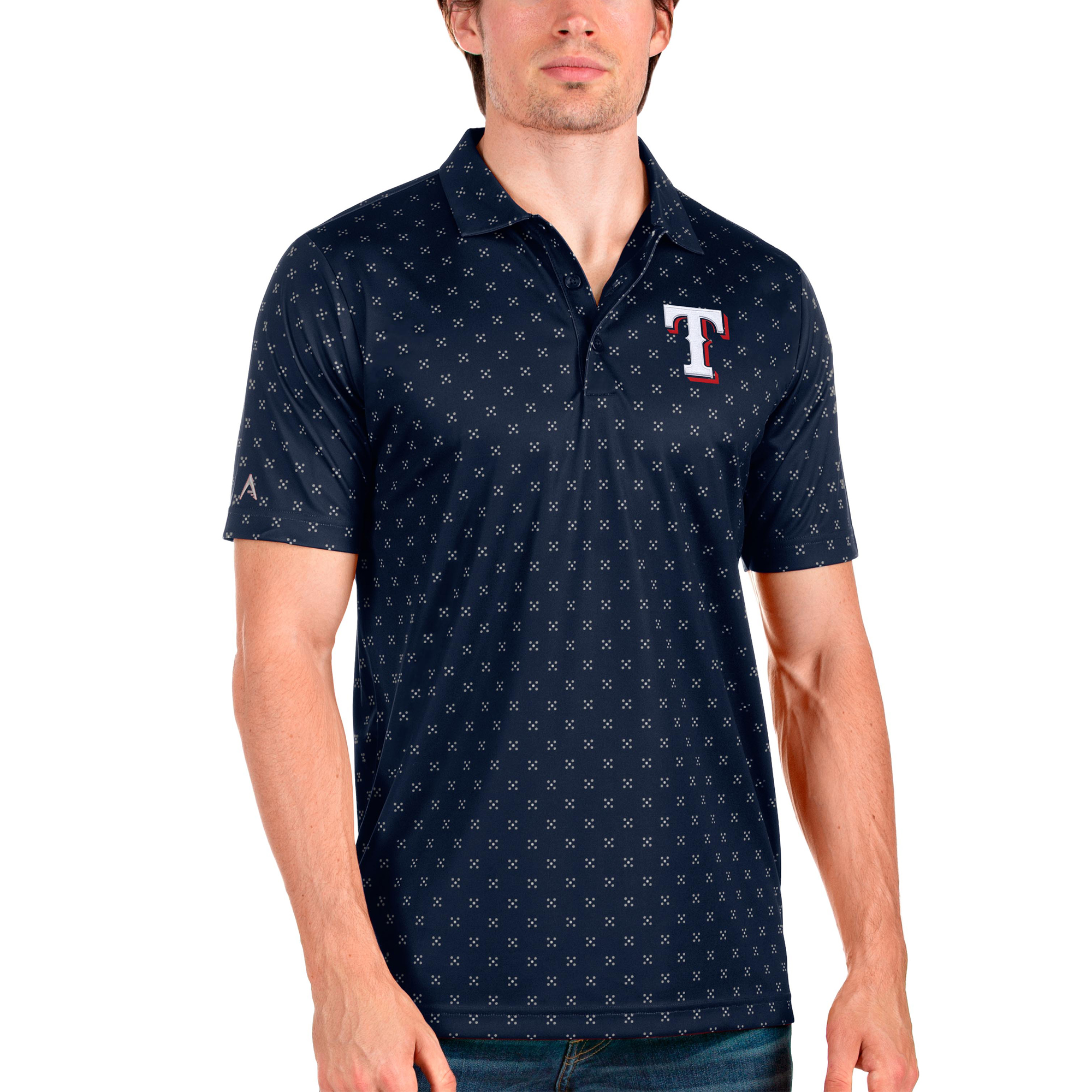Men's Antigua Navy Texas Rangers Spark Polo