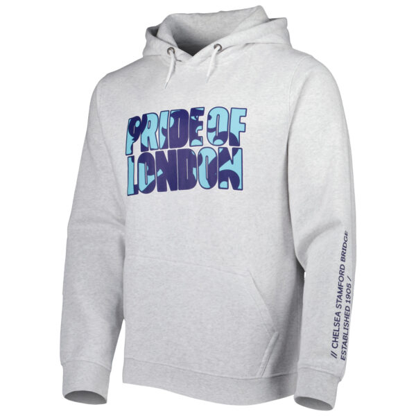 Men's Heather Gray Chelsea Retro Raglan Pullover Hoodie - Image 6