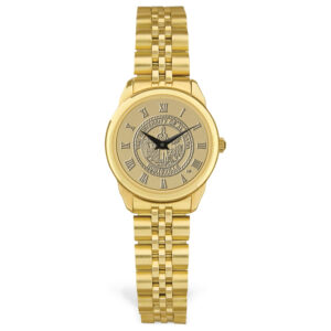 Women's Gold UAH Chargers Medallion Rolled Link Bracelet Wristwatch