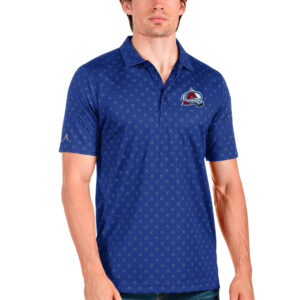 Men's Antigua Royal Colorado Avalanche Spark Polo