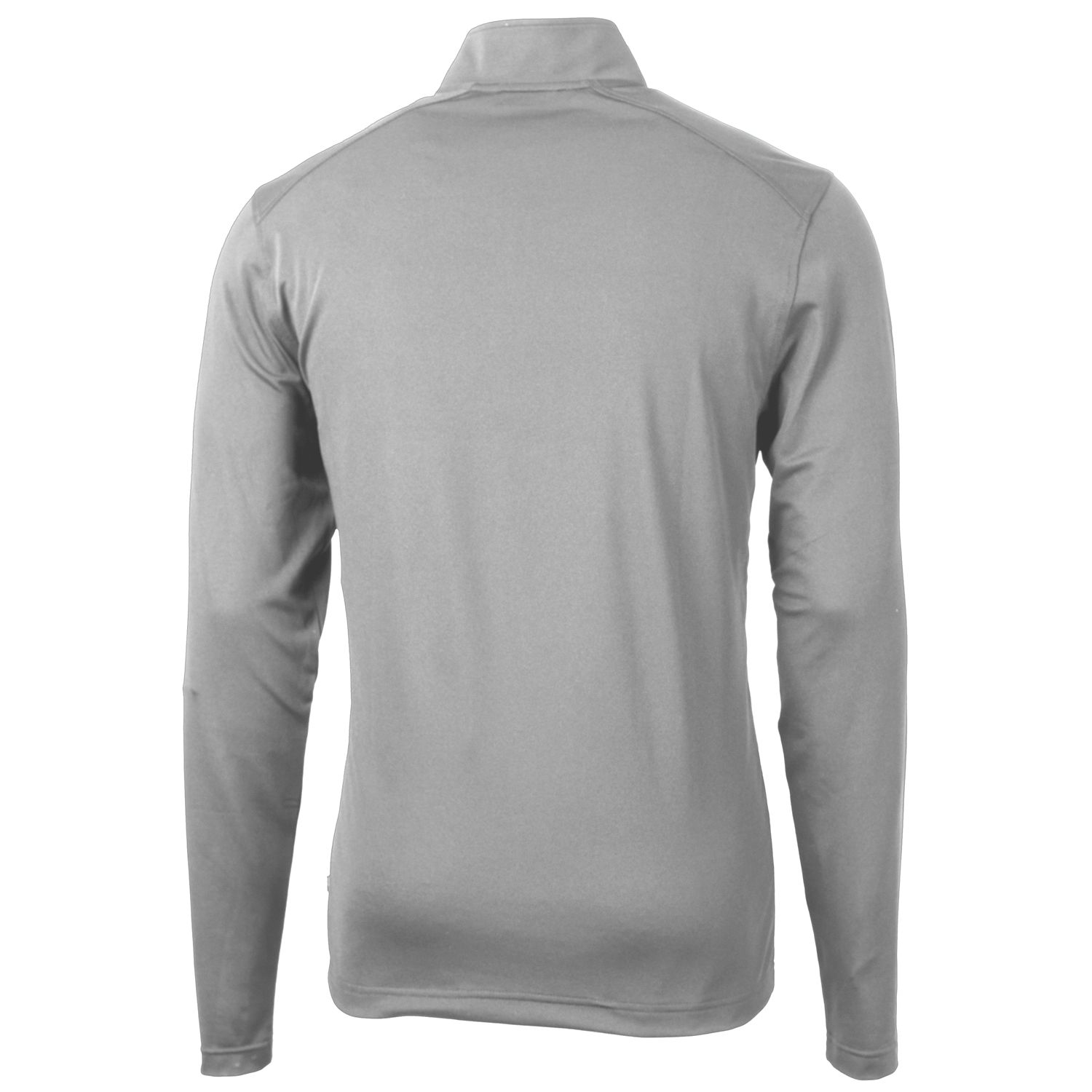 Men's Cutter & Buck Gray Spelman College Jaguars Big & Tall Virtue Eco Pique Recycled Quarter-Zip Pullover Top - Image 10