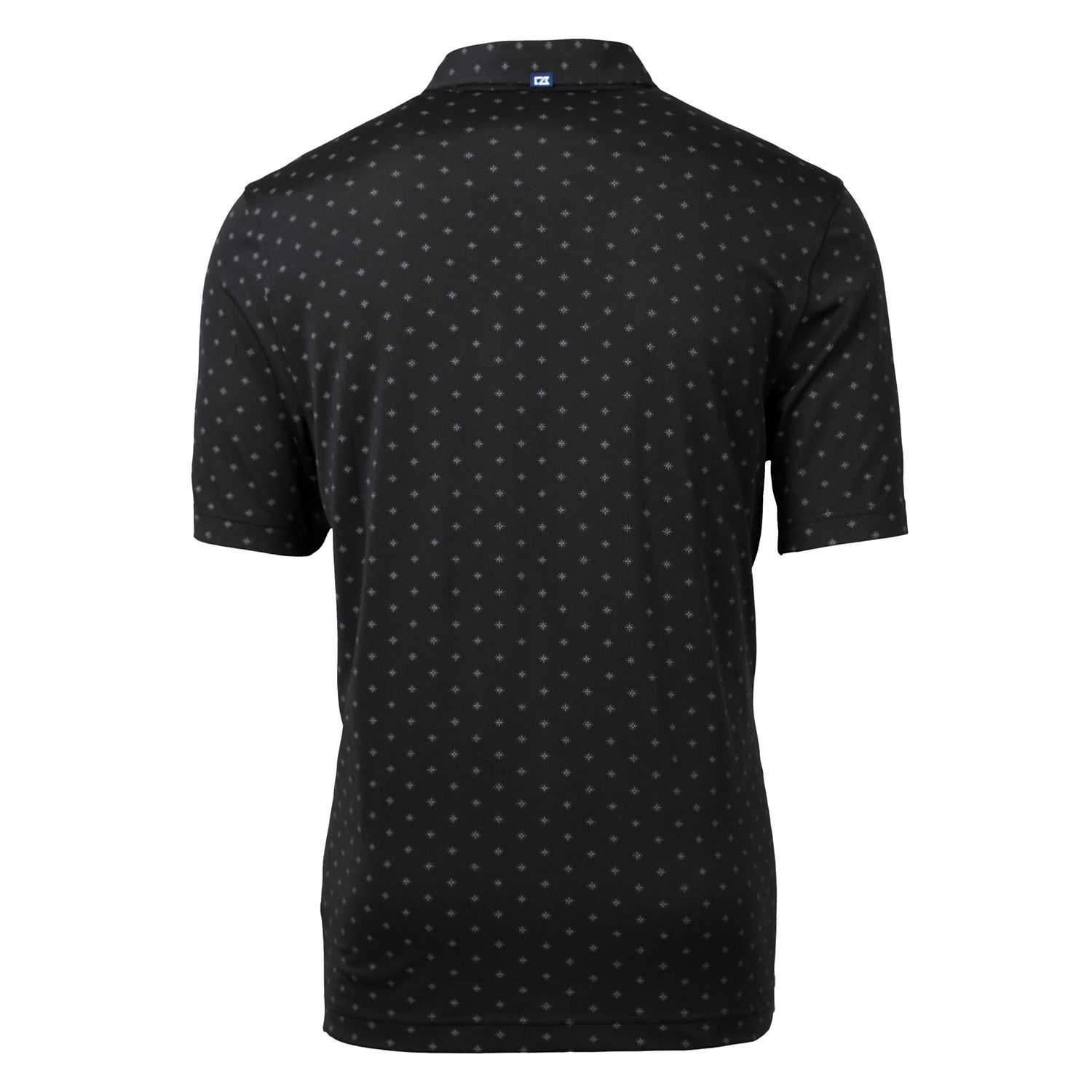 Men's Cutter & Buck Black Stanford Cardinal Big & Tall Virtue Eco Pique Tile Print Recycled Polo - Image 7