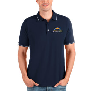 Men's Antigua Navy Los Angeles Chargers Affluent Polo