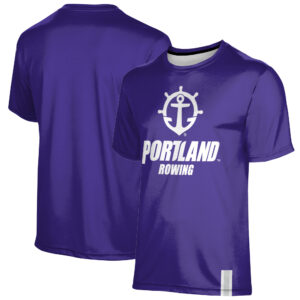 Men's ProSphere Purple Portland Pilots Rowing Logo Stripe T-Shirt