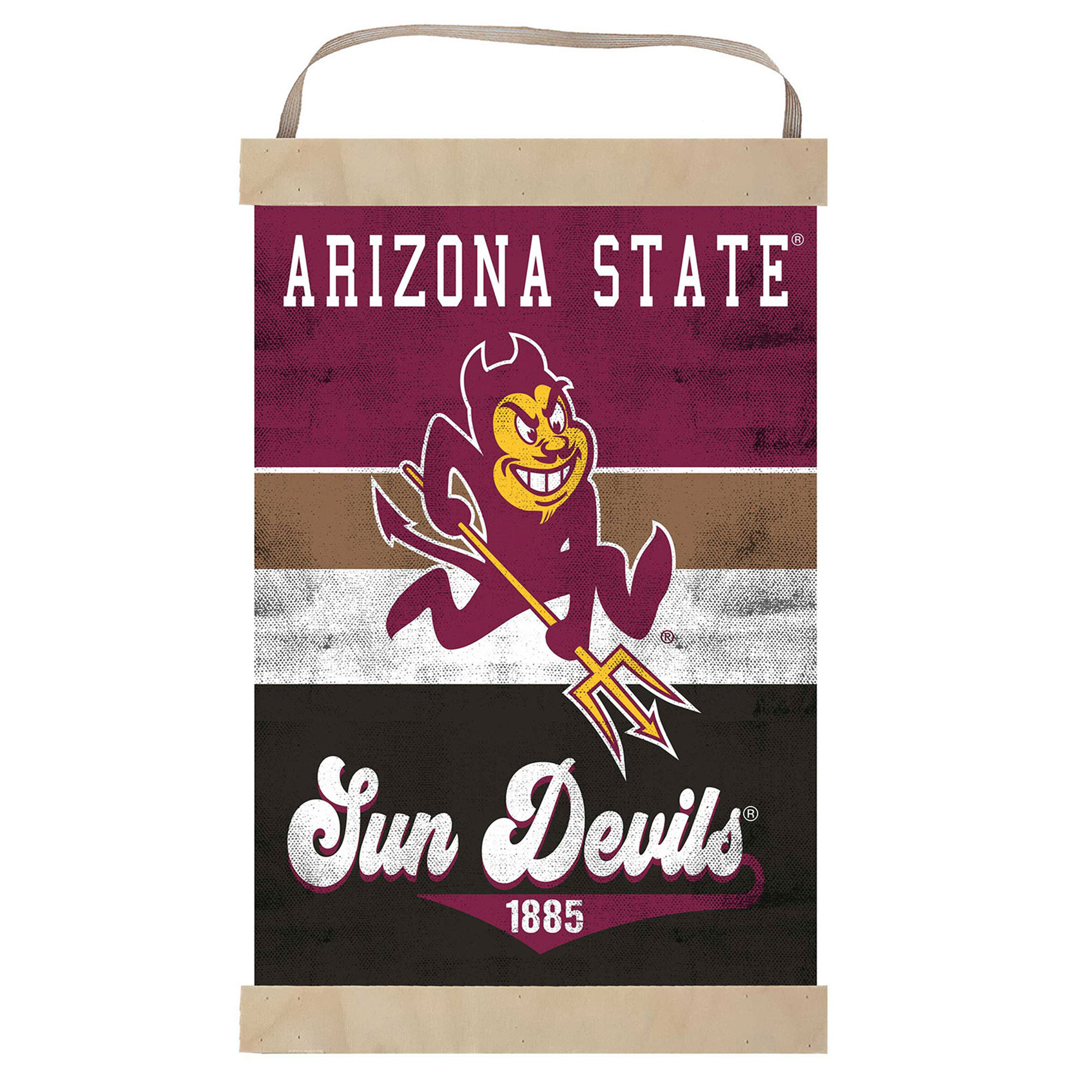 Arizona State Sun Devils Retro Logo Banner Sign