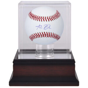Alec Bohm Philadelphia Phillies Autographed Baseball & Mahogany Baseball Display Case