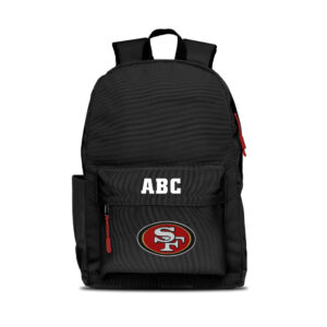 MOJO Black San Francisco 49ers Personalized Campus Laptop Backpack