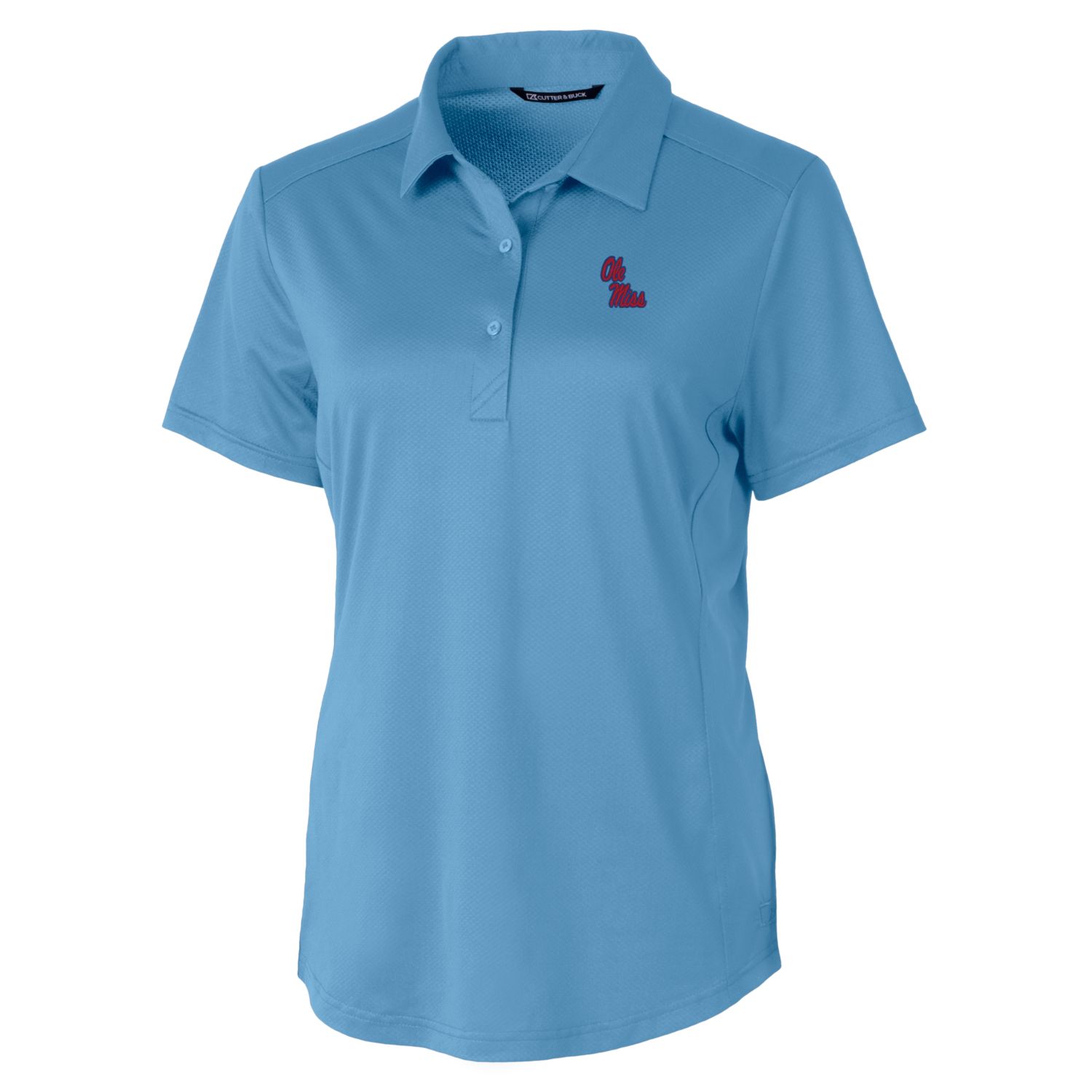 Women's Cutter & Buck Light Blue Ole Miss Rebels Prospect Textured Stretch Polo - Image 6
