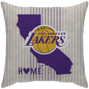 Los Angeles Lakers 18'' x 18'' Home State Duck Cloth Décor Pillow