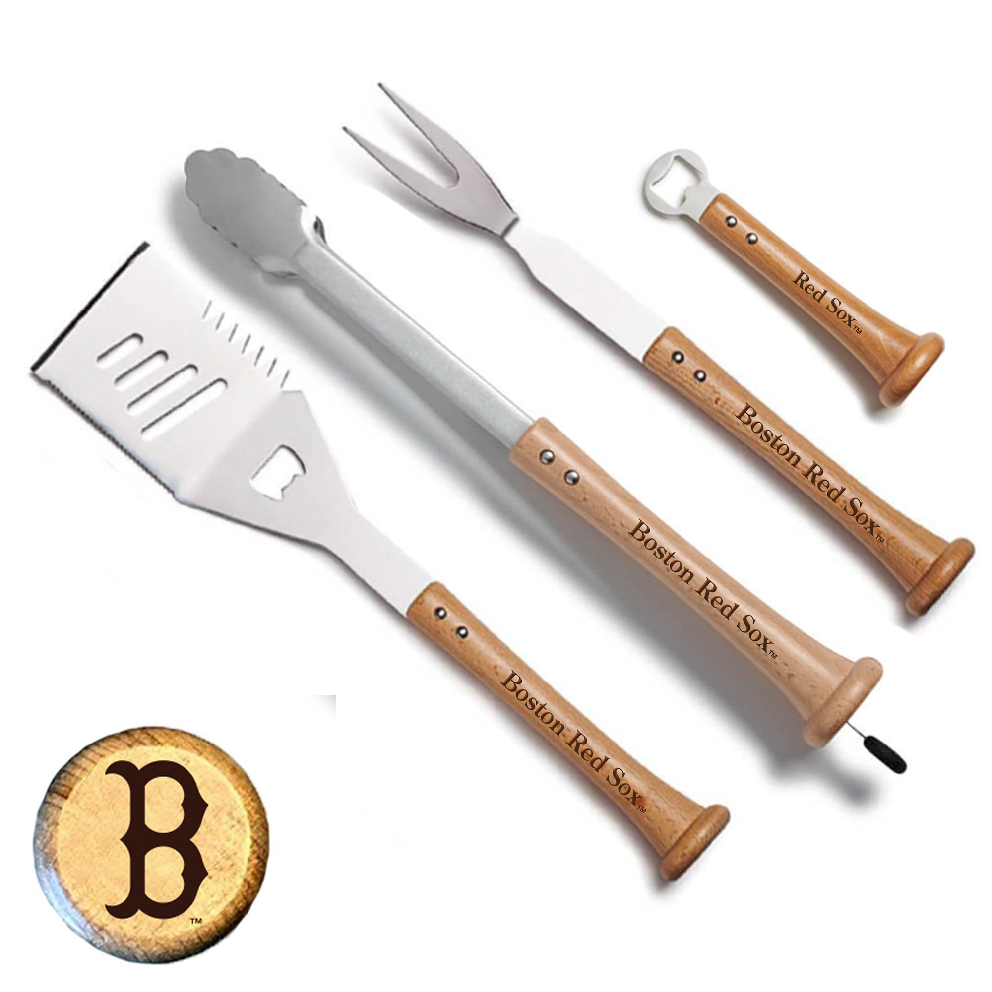 Baseball BBQ Boston Red Sox Home Run Grill Set